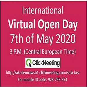 Invitation to Virtual Open Day at WSB University